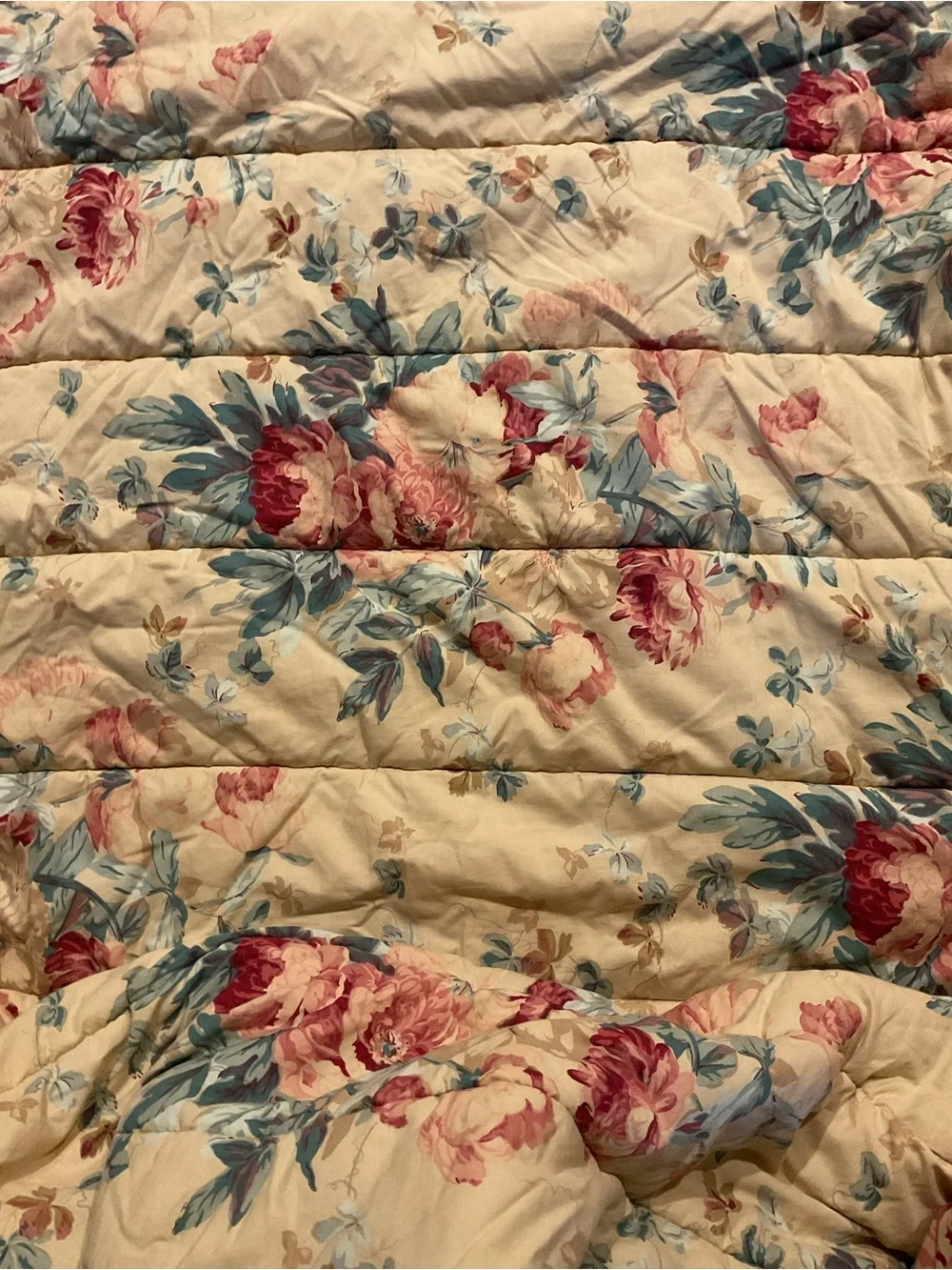 Vintage Ralph Lauren Elsa Grasslands Quilt Floral Comforter Bedding Full/Queen